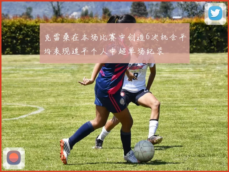 克雷桑在本场比赛中创造6次机会平均表现追平个人中超单场纪录